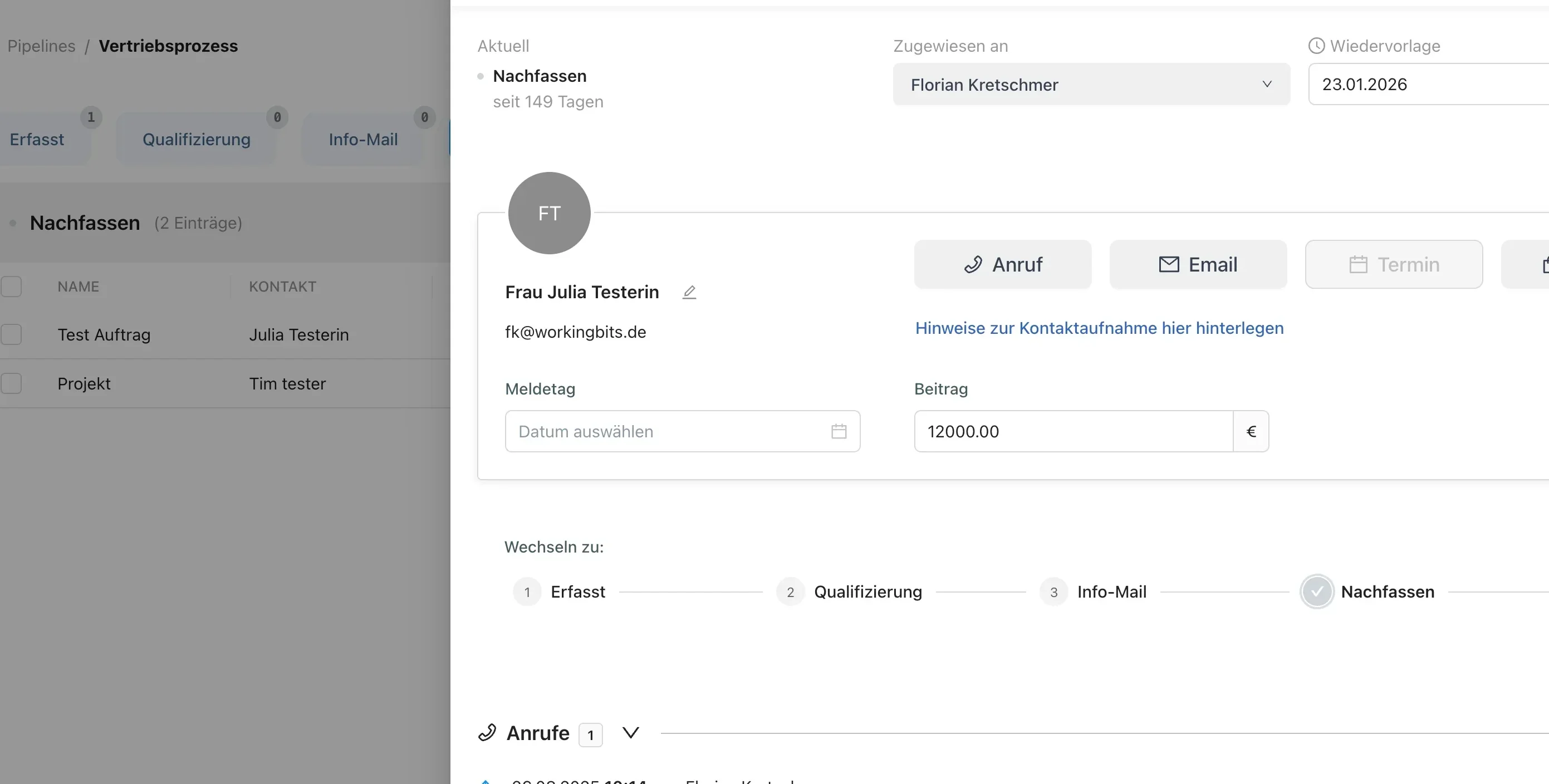 Von der Anfrage bis zur Rechnung in einem System